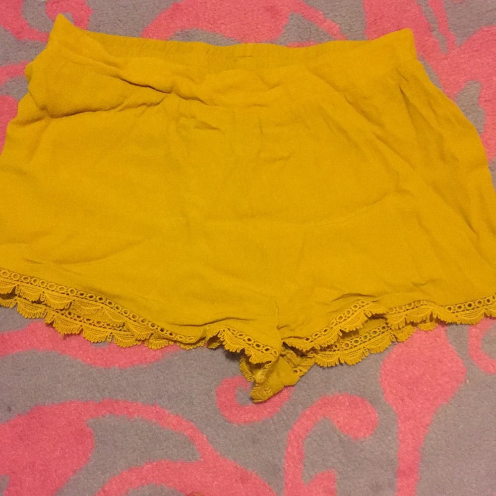Mustard Yellow Shorts